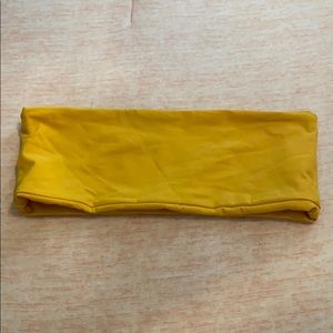 Yellow Strapless Top